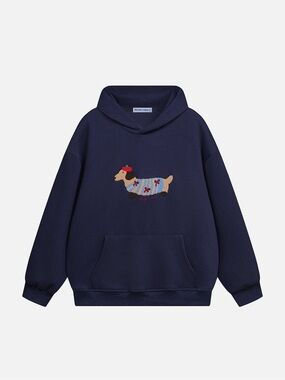 AELFRIC EDEN CARTOON DACHSHUND HOODIE